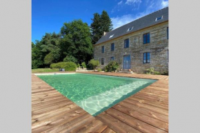 La Lande du Rest - Le Quillio Magnifique ancienne ferme de notables avec piscine chauffée